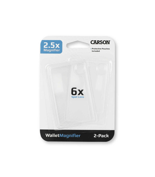 Carson 6X Spot Lens Cep Büyüteç Set (2 Adet) (2.5X)