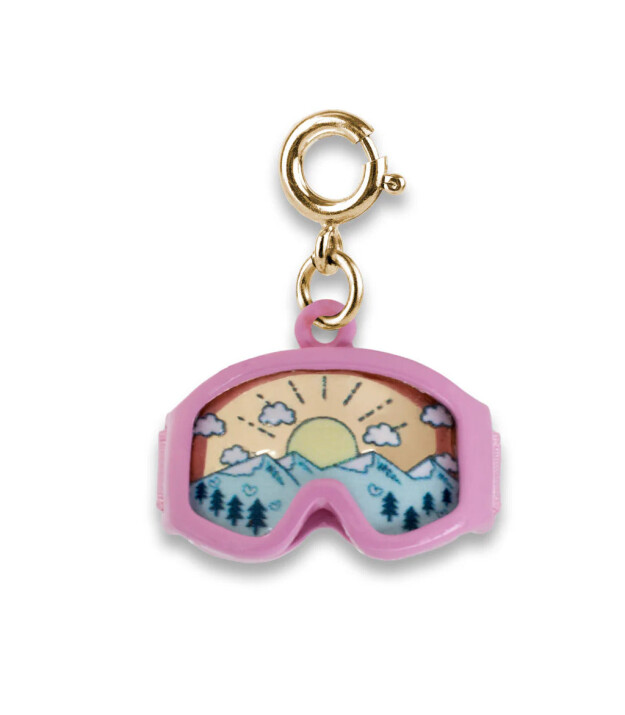 CHARM IT! Gold Ski Goggles Charm