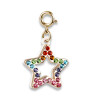 CHARM IT! Gold Rainbow Sparkle Star Charm