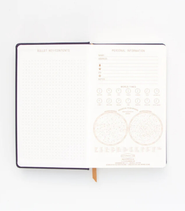 Designworks Ink Defter (Sert Kapak) // Navy Moon Phases