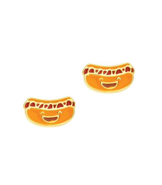 Girl Nation Cutie Studs- Happy Hot Dog