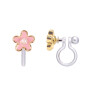 Girl Nation Clip On Klipsli Küpe // Pink Fancy Flower