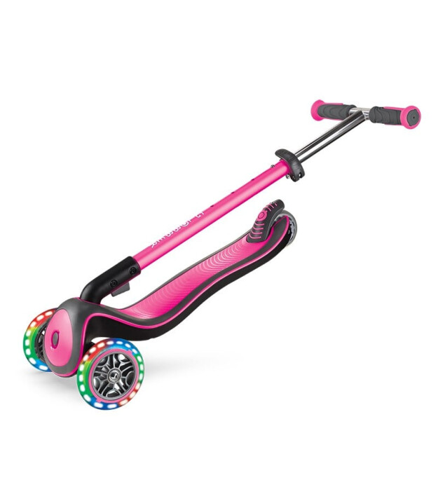 Globber Elite Deluxe Işıklı Scooter // Pembe