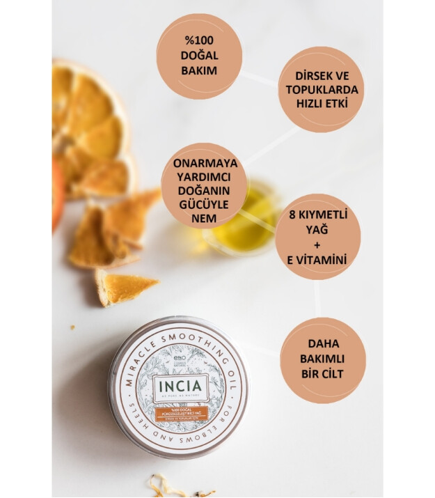 INCIA %100 Doğal Pürüzsüzleştirici Balm Yağ