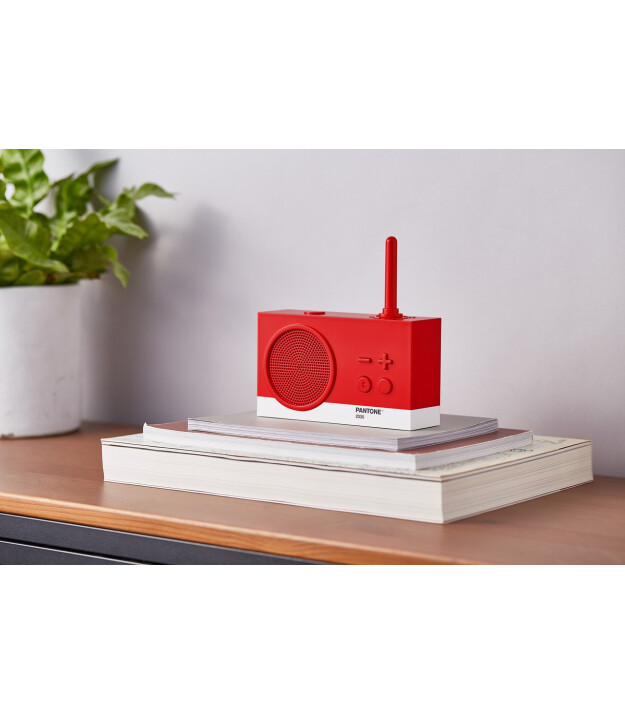 Lexon x Pantone Tykho 3 Bluetooth Hoparlör ve Radyo // Red