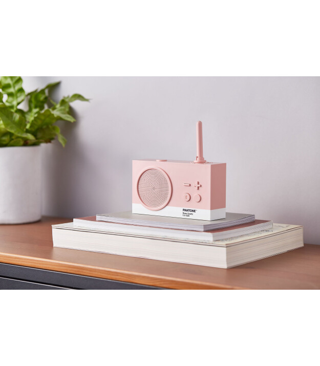 Lexon x Pantone Tykho 3 Bluetooth Hoparlör ve Radyo // Light Pink