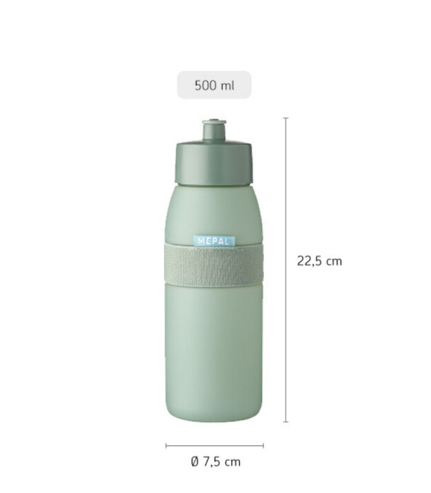 Mepal Ellipse Sports Bottle (500 ml) // Nordic Sage