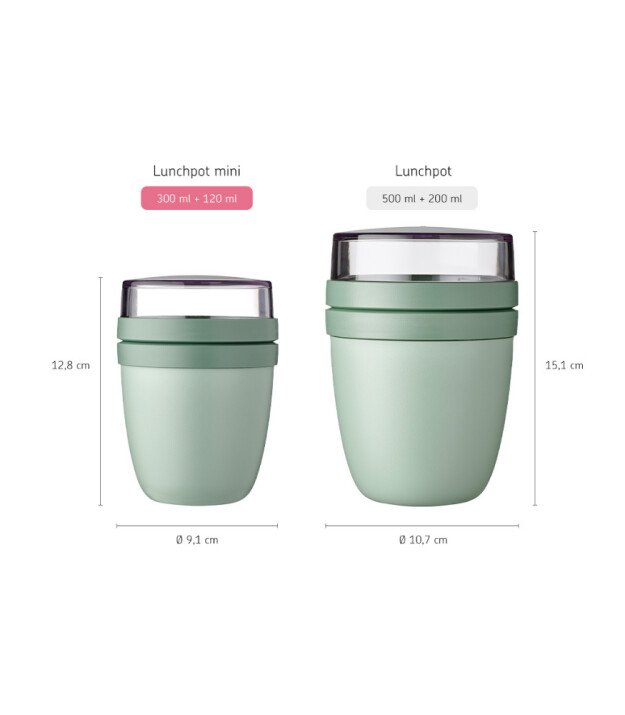 Mepal Ellipse Lunch Pot (Mini) // Nordic Sage