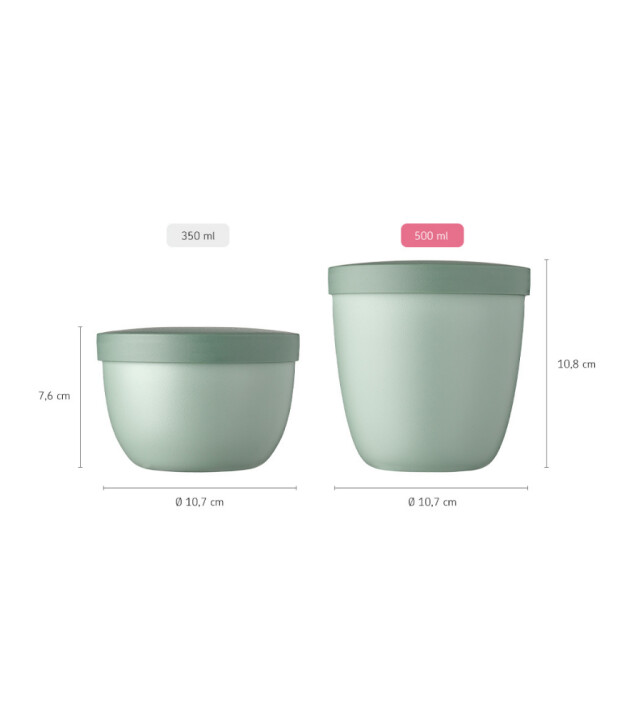 Mepal Ellipse Snack Pot (500 ml) // Vivid Mauve