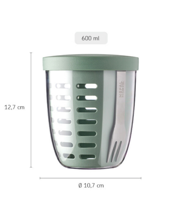 Mepal Ellipse Fruit & Veggie Pot (600 ml) // Nordic Sage