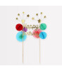 Meri Meri - Happy Birthday Cake Topper - Happy Birthday Pasta Süsü