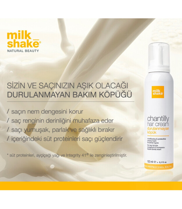 milk_shake Chantilly Durulanmayan Köpük Formlu Krem (150 ml)