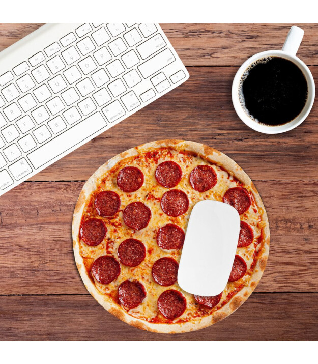 Mustard Mouse Pad // Pizza