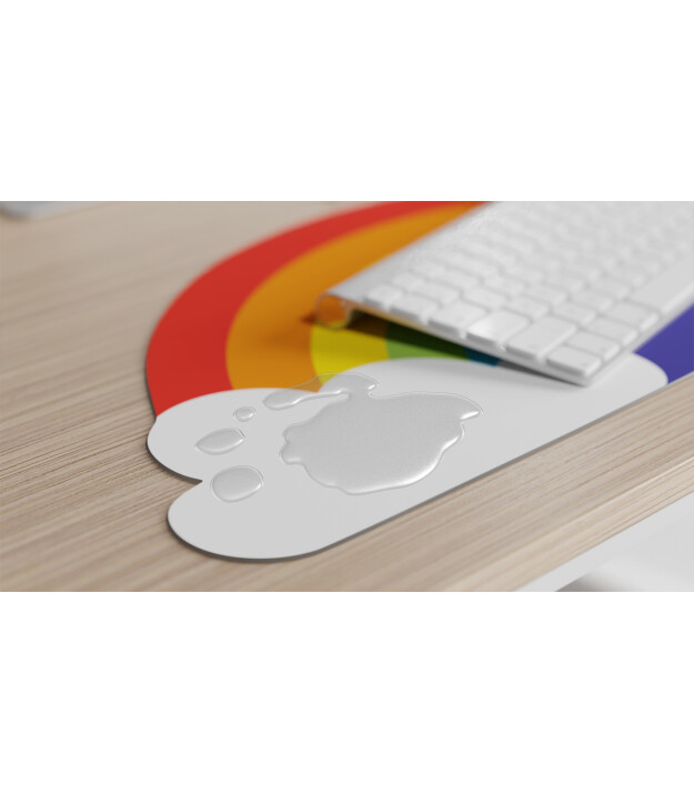 Mustard Mouse Pad // Rainbow