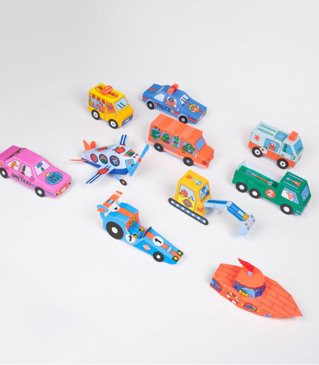 OMY 3D Paper Toys // Vroom