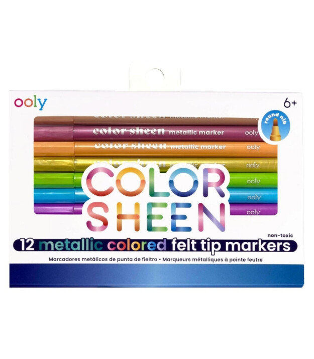 Ooly Color Sheen Keçeli Kalem // Metalik (12 Adet)