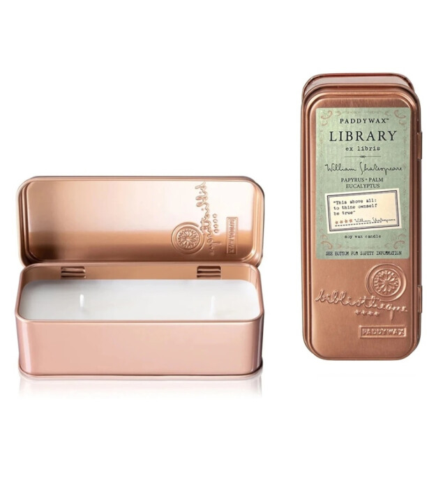 Paddywax Library Metal Kutu Mum // William Shakespeare