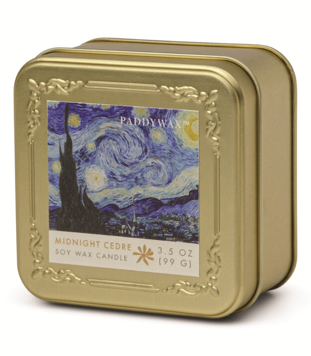 Paddywax Impressionist Metal Teneke Mum // Van Gogh - The Starry Night