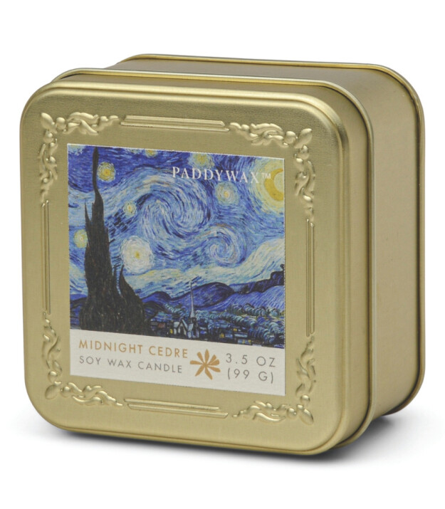 Paddywax Impressionist Metal Teneke Mum // Van Gogh - The Starry Night