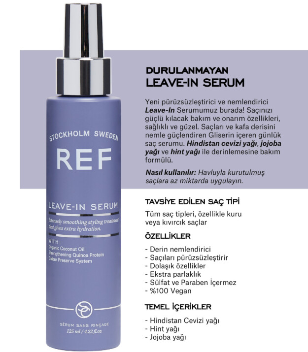 REF Leave in Serum Durulanmayan Saç Serumu