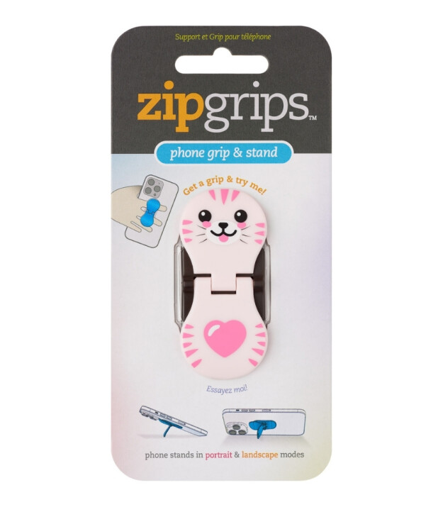 Thinking Gifts Zipgrips Telefon Tutucu & Stand // Kitty