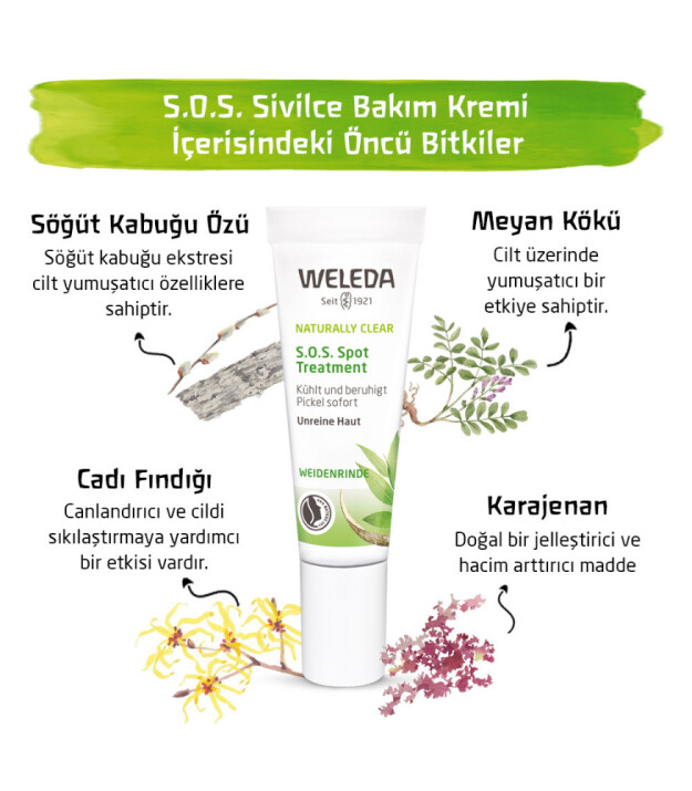 Weleda Naturally Clear S.O.S. Sivilce ve Bakım Kremi